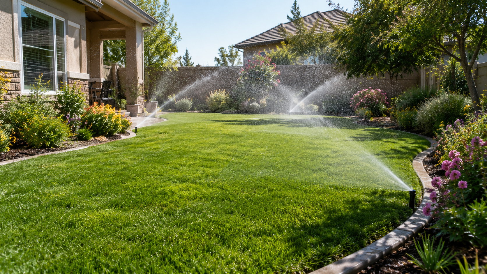 Final residential irrigation watering result